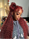 Dorsanee Reddish Brown Wear Go Glueless Wig Pre Plucked Water Wave Curly Wig 100% Unprocessed Virgin Human Hair