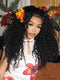 Dorsanee Spanish Crimped Loose Curls 13X4 Lace Front Human Hair Wigs 250 300 Density