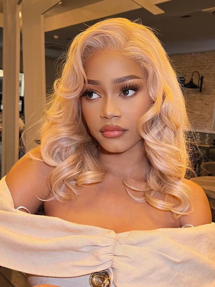 Dorsanee Strawberry Honey Blonde 13x4 HD Lace Front Human Hair Wig