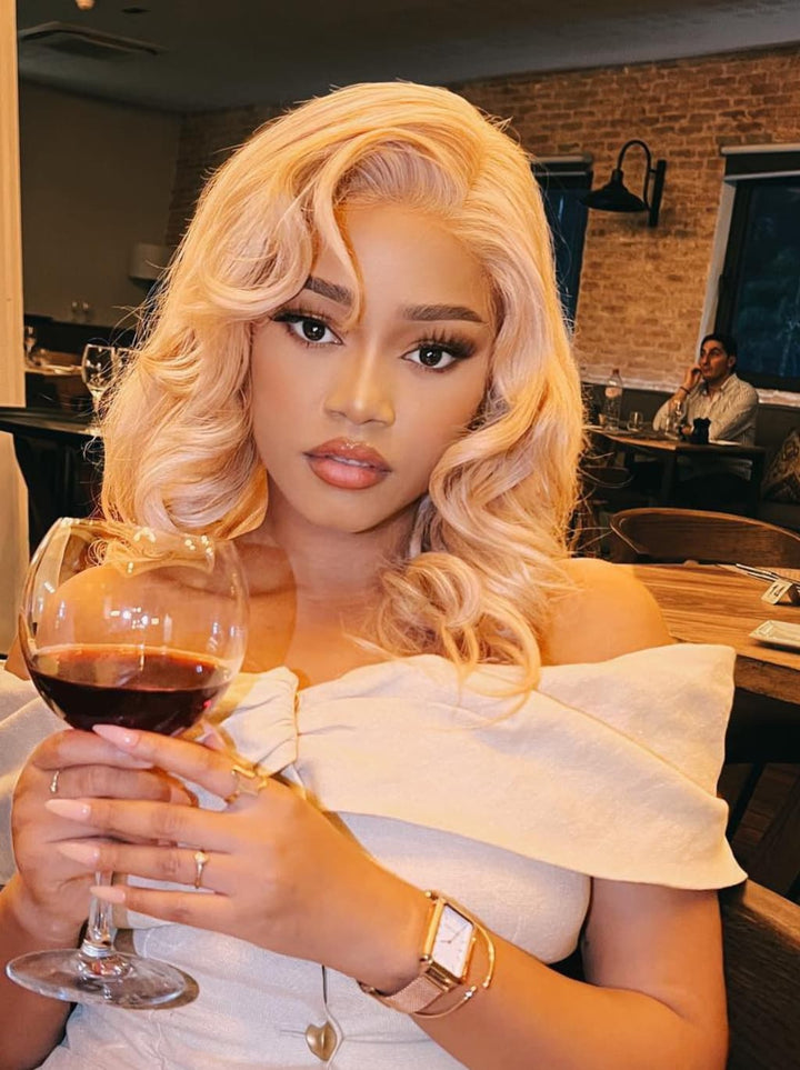 Dorsanee Strawberry Honey Blonde 13x4 HD Lace Front Human Hair Wig