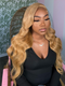 Dorsanee Honey Blonde Brown 13x4 Lace Front Body Wave Human Hair Wigs