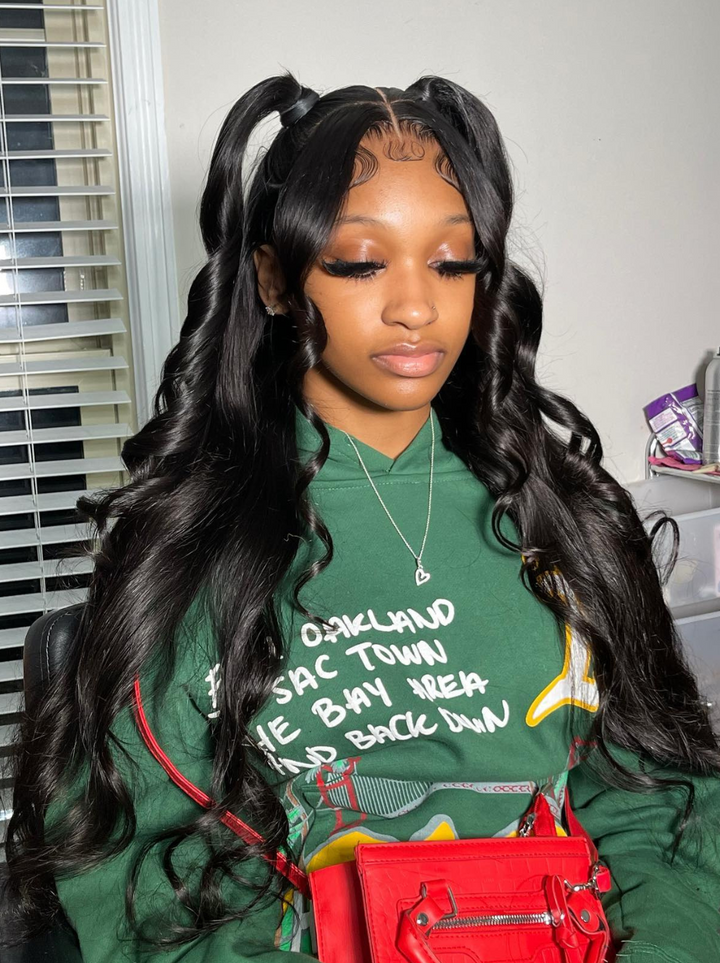 Dorsanee 360 HD Transparent Lace Frontal Loose Wave Curls Human Hair Wigs 250 Density