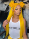 Dorsanee Yellow Color 200 Density 13x4 Lace Front Straight Virgin Human Hair Wigs