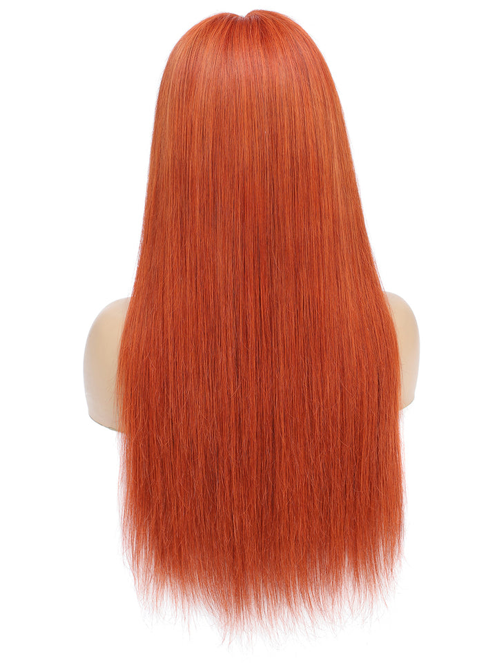Factory_High_Quality_Straight_Human_Hair_Wig_Color_350_Transparent_Lace_Frontal_Wig
