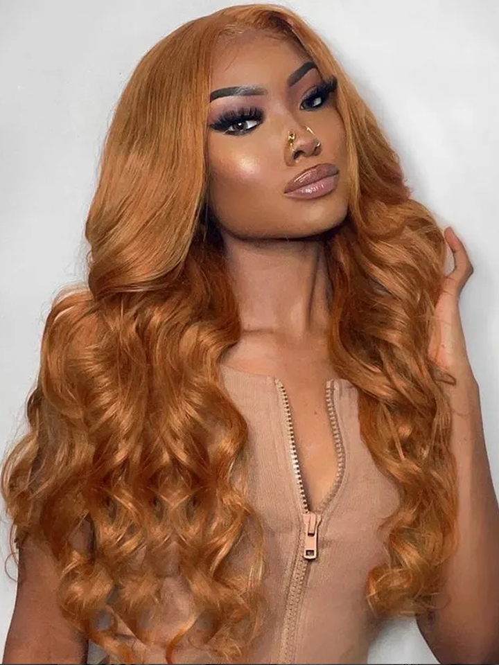 Ginger_Blonde_Lace_Front_Human_Hair_Wigs_Body_Wave_Transparent_Lace_Frontal_Wig
