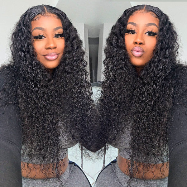 Dorsanee 250 Density 13x6 HD Lace Front Deep Wave  Curly Human Hair Wigs