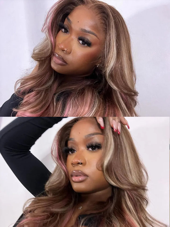 HD_Lace_9x6_M-cap_Highlights_Ombre_Blonde_With_Pink_Body_Wave_Human_Hair_Wig