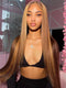 Honey Blonde Highlight Straight 13x4 Lace Front HD Lace Wear_Go Glueless Human Hair Wigs