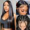 Dorsanee Hair Straight Wig 13x6 HD Lace Front Wigs With Baby Hair 250% Density Human Hair Wigs