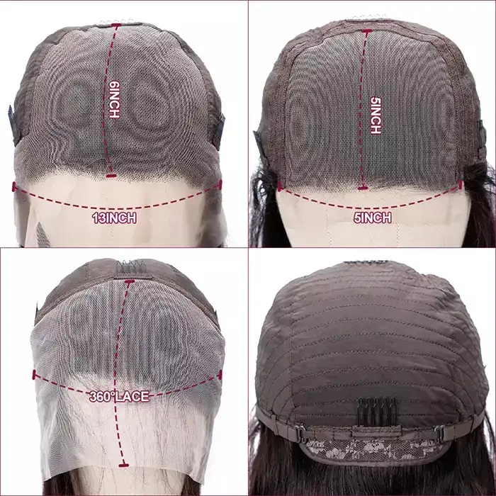 Dorsanee Hair Straight Wig 13x6 HD Lace Front Wigs With Baby Hair 250% Density Human Hair Wigs