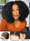 Dorsanee Pre-cut 9x6 HD Lace M-cap Wear Go Glueless Mini Knots Kinky Curly Hair Bob Wig Pre-plucked