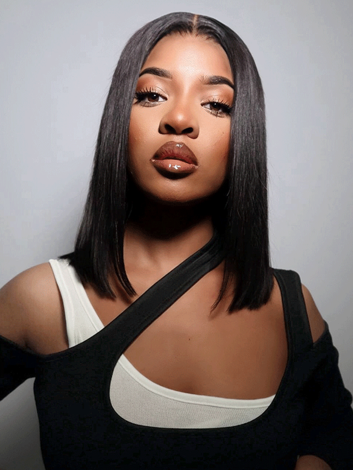 Mini Knots Straight Hair M-Cap Wear Go Glueless 9x6 HD Lacec Wig