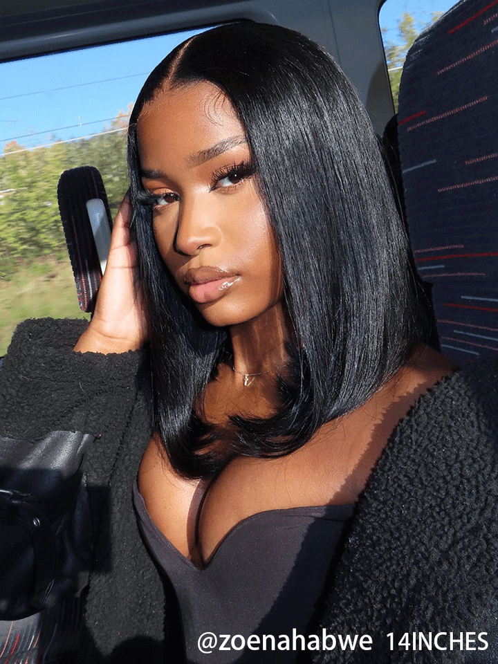 M-Cap 9x6 HD Lace Wear Go Glueless Straight Pre-Bleached Wigs