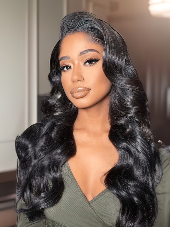 Dorsanee Black Friday 30 32 inch Long 13x4 Lace Front Body Wave Virgin Human Hair Wig