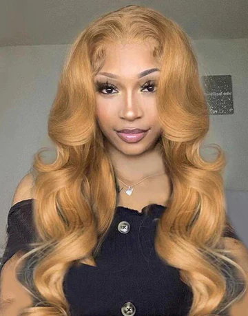 Dorsanee Honey Blonde 250 Density 13x4  HD Lace Front Body Wave Human Hair Wigs
