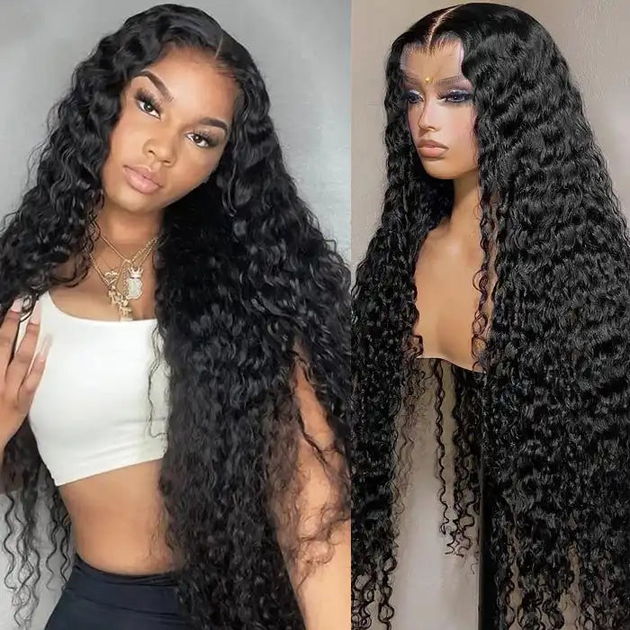 Dorsanee Hair Water Wave 5x5 HD Transparent Lace Closure Wig Human Hair Wig for black woman
