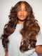 Dorsanee Chocolate Brown Body Wave 13x4 Lace Front Human Hair Wig