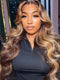 Dorsanee Hair Wear Go 6x4 Pre Cut Lace Honey Blonde Highlights Body Wave Human Hair Wig