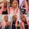 Dorsanee Hair Pink 13x4 Front Lace Wig Straight Brazilian 200% Density Human Hair Wig