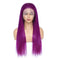 Dorsanee Hair Purple 13x4 Front Lace Wig Straight Brazilian Human Hair Wig For Women
