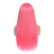 Dorsanee Hair Pink 13x4 Front Lace Wig Straight Brazilian 200% Density Human Hair Wig