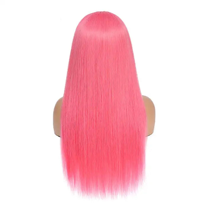 Dorsanee Hair Pink 13x4 Front Lace Wig Straight Brazilian 200% Density Human Hair Wig