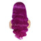 Dorsanee Hair Purple 13x4 Front Lace Wig Body Wavy Lace Front Brazilian Human Hair Wig