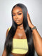 Dorsanee 250 Density Pre plucked 5x5 Transparent Lace Closure Human Hair Wigs Straight Hair Wig