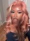 Dorsanee Highlights Blonde & Pink Skunk Stripe Colored Body Wave 13x4 Lace Frontal Wig