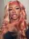 Dorsanee Highlights Blonde & Pink Skunk Stripe Colored Body Wave 13x4 Lace Frontal Wig