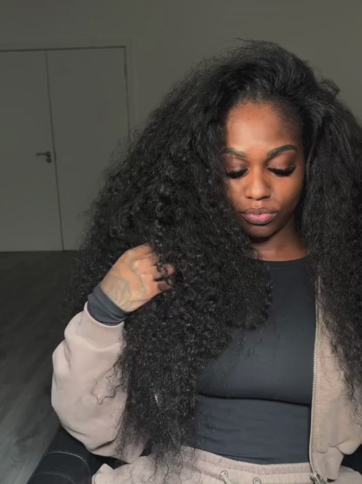 Dorsanee 250 300 Density Jerry Curly 13x4 HD Lace Front Virgin Human Hair Wigs