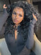 Dorsanee Crimped Deep Wave Curl 13X4 Lace Front Human Hair Wig 250 300 Density
