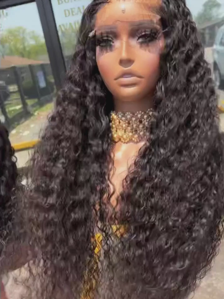 Dorsanee 360 Full Lace Ventilated Human Hair Wigs Straight Body Loose Deep Wave Hair Wig
