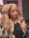 Dorsanee Rose Gold Honey Blonde Body Wave HD Lace Front Human Hair Wig