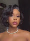 Dorsanee Elegant Short Bob Wavy 13x4 Lace Front Virgin Human Hair Wigs
