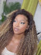 Dorsanee Honey Blonde Brown Highlights Tight Spiral Curls 13x4 Lace Front Virgin Human Hair Wigs