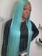 Dorsanee Sky Blue Bone Straight 13x4 Lace Front Virgin Human Hair Wigs