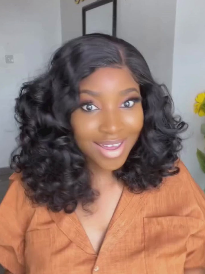 Dorsanee Mature Elegant Bouncy Loose Wave 13x4 Lace Front Human Hair Wigs