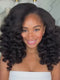 Dorsanee 250 300 Density Bouncy Yaki Kinky Straight Loose Wave 13x4 Lace Front Human Hair Wigs