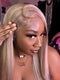thaarealbabyd_same_hairstyle #P18/613 Blonde Highlight Color Blowout in Wavy 13x4 Lace Front Human Hair Wigs Straight hair wigs