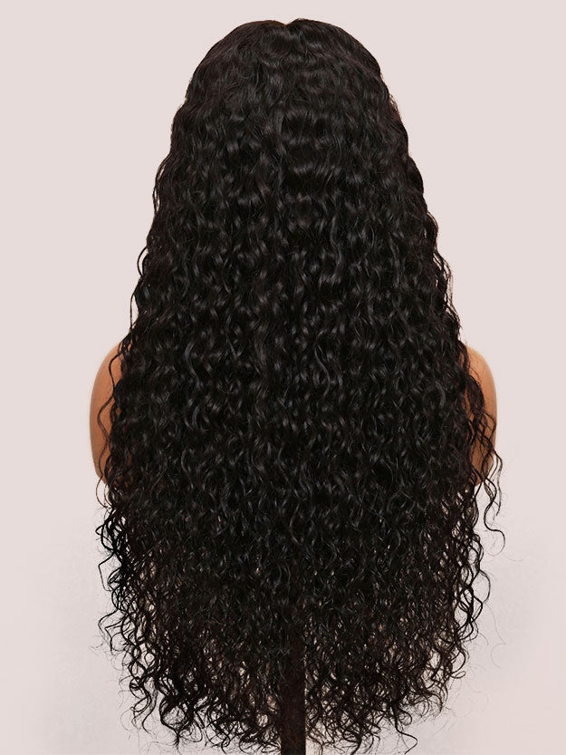 Dorsanee 250 Density Water Wave 13x4 HD Lace Front Wet and Wavy Human Hair Wig