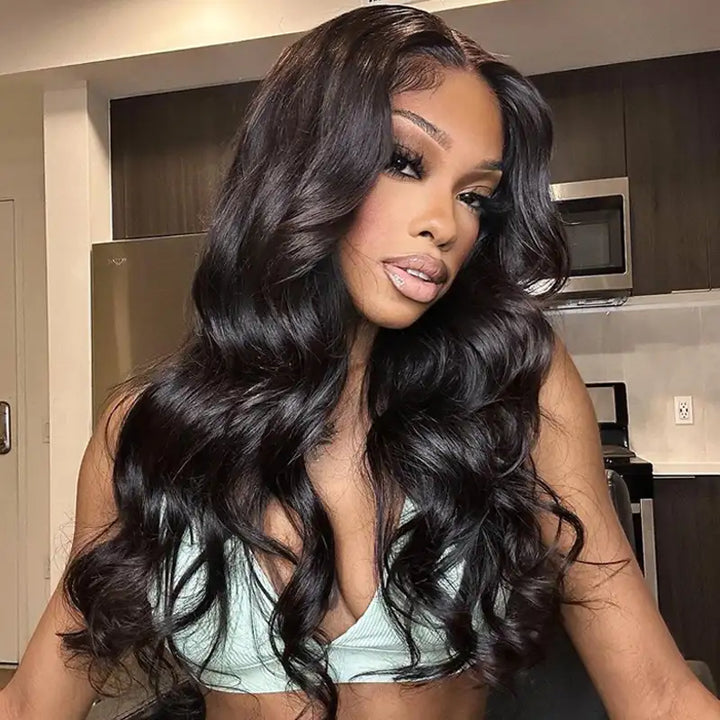 Dorsanee Hair Body Wave 5x5 HD Lace Black Color Wigs Pre Plucked Clear Glueless Lace Wigs Human Hair Online for  black woman