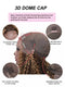 Dorsanee 250 Density Brown Highlights Jerry Curly 13x4 Lace Front Human Hair Wigs