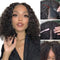 Dorsanee hair jerry curly V part short bob wigs