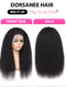 Dorsanee 250 Density Yaki Kinky Straight 4x4 HD Lace Closure Human Hair Wig