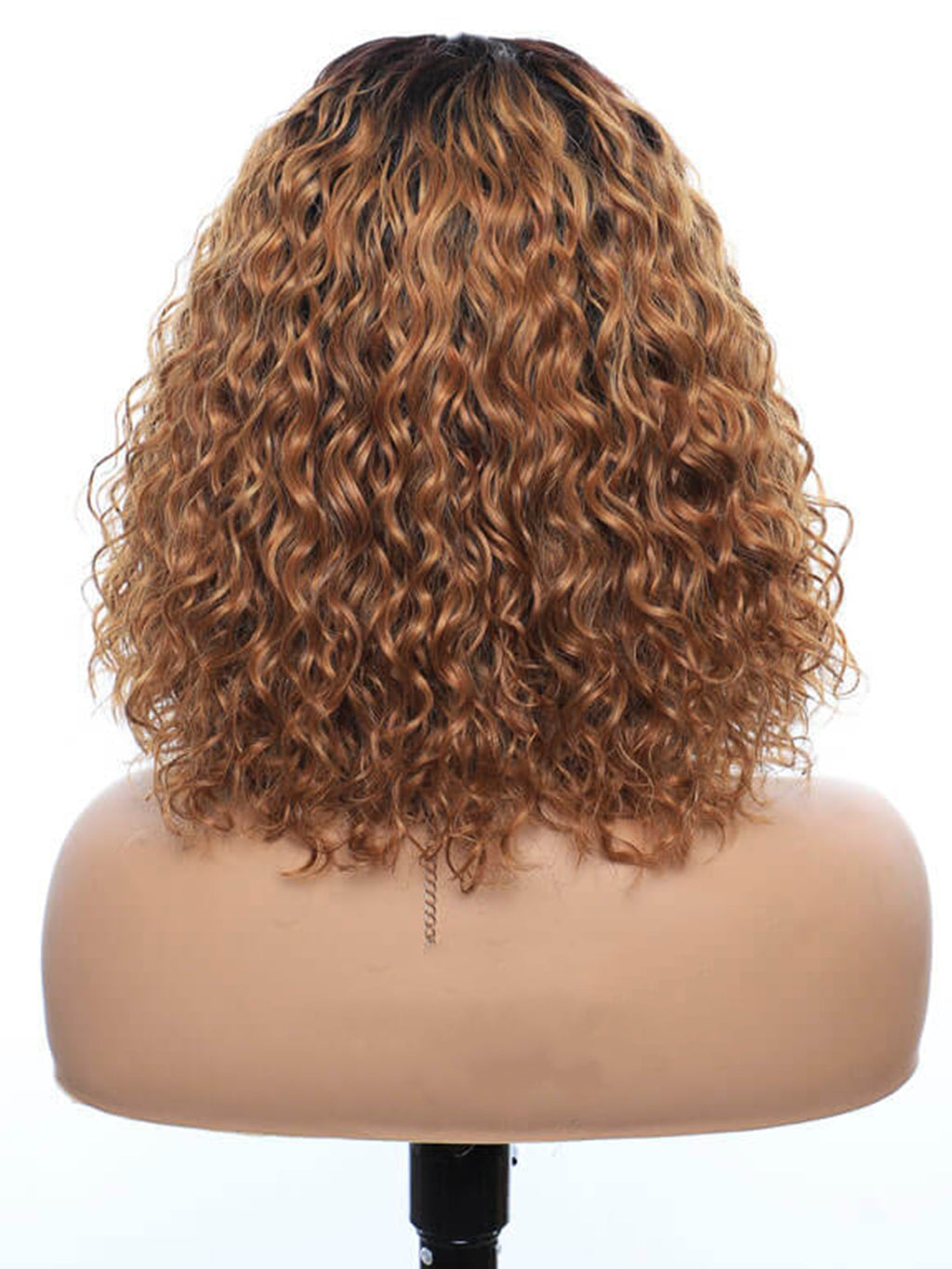 Dorsanee Ombre Brown Black Roots 1B/30 13x4/4x4 Lace Front Closure Short Bob Curly Human Hair Wigs