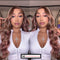 Dorsanee Hair Pink Brown Hair Wigs 13x6 Body Wave Lace Front Human Hair Wigs
