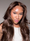 Dorsanee Chocolate Brown 13x4 Body Wave HD Lace Front Human Hair Wigs
