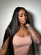 Dorsanee Big Head Friendly Large Cap 13x4 Lace Front Straight Human Hair Wigs