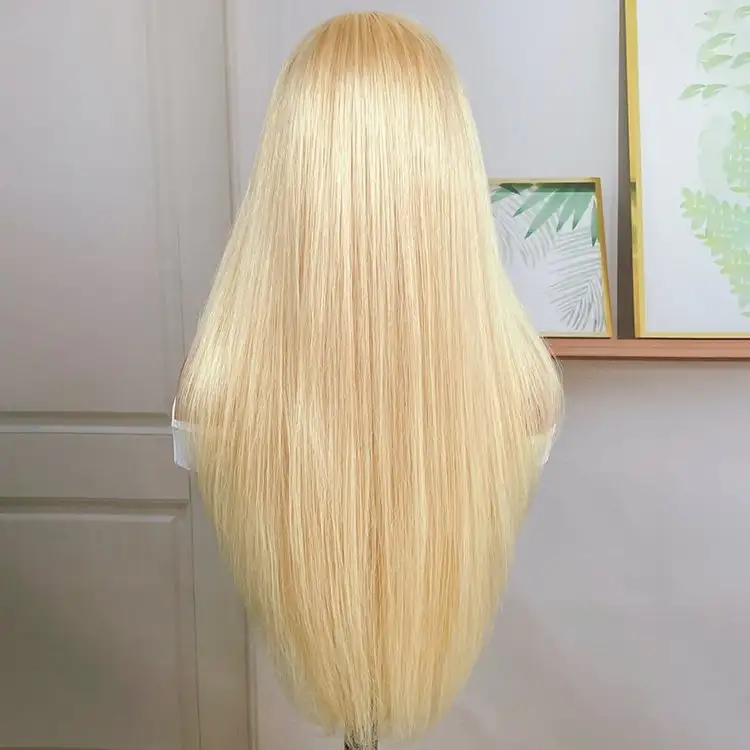 Dorsanee Hair Layered Haircut 613 Blonde 13x4 HD Lace Front Straight Human Hair Wig